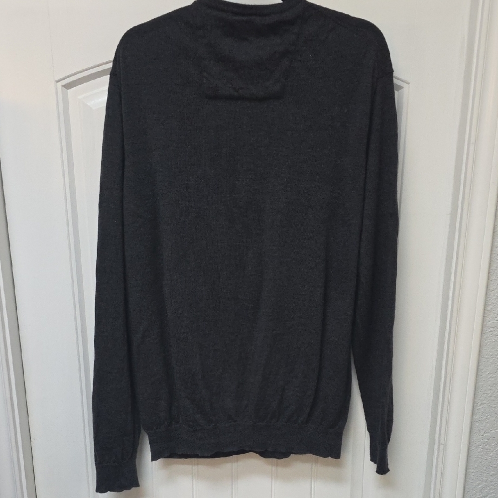 Calvin Klein Men's Charcoal Merino Wool Sweater - Sz XXL - Picture 5 of 8